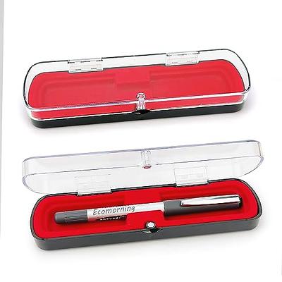 EVA Transparent Pen Pouch Pvc Hard Plastic Pencil Case With Compartments