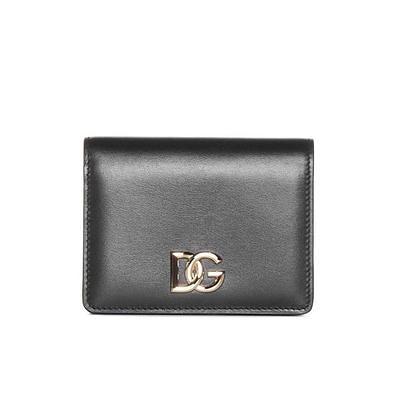 Dolce & Gabbana Dg Logo Leather Card Case in Pink