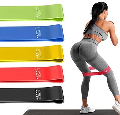 LIVEYOUNG Exercise Bands for Working Out Arms, Legs and Butt – Non-Latex  Resistance Bands Set for Women, Men – Physical Therapy, Fitness 2PACKS 