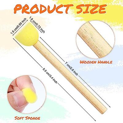 Seajan 160 Pcs Round Sponges for Kids Brush Set 0.59 Inch Diameter Sponge  Brushes with Wooden Handle Paint Sponge Kids Painting Tools for Arts  Acrylic Painting Crafts - Yahoo Shopping