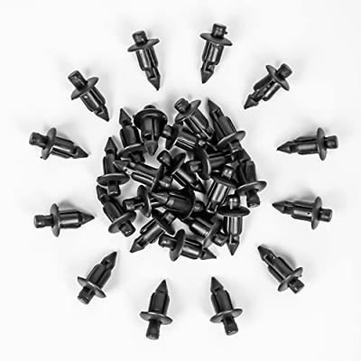 50 Pcs M6 Fender Clip Retainer Bumper Nylon Push Rivet Pins Bolt Motorcycle  Hardware (2005-6SRIV) for Honda Kawasaki Suzuki GSX-R Yamaha YZF R1 R6 ATV