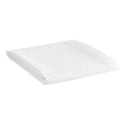 Mainstays 300TC Cotton Rich Percale Easy Care Bed Sheet,Arctic White King  Flat Sheet 