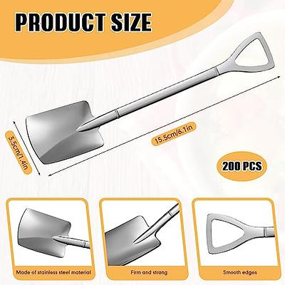 8 Pieces Small Stainless Steel Fruit Fork, Teaspoon, Ice Cream Spoon,  Dessert Spoon, Shovel Shaped Mixing Spoon Cutlery Set