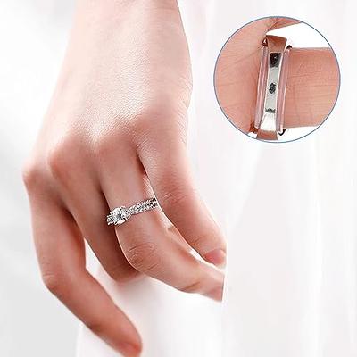 Invisible Ring Size Adjuster For Loose Rings Ring Adjuster Sizer Fit Any  Rings Ring Guard Spacer(Clip-on) 