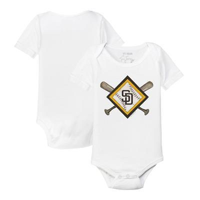 New York Yankees Tiny Turnip Infant Stitched Baseball Raglan 3/4 Sleeve T- Shirt - White/Navy