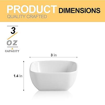  Swuut Ceramic Pinch Bowls,2.5 oz Mini Prep Dip Bowl Set,Small  Dipping Salsa Charcuterie Soy Sauce Side Dish for Sushi,Set of 6(White) :  Home & Kitchen