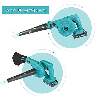 Cordless Blower 2-in-1 Leaf Blower & Vacuum Battery Powered Leaf