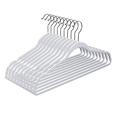 Utopia Home White Plastic Standard Hangers for Clothes 50-Pack Space Saving