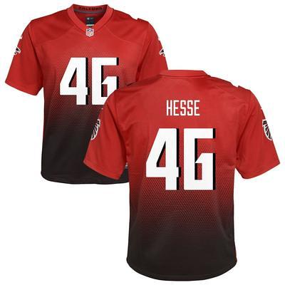 Parker Hesse Youth Nike Black Atlanta Falcons Custom Game Jersey Size: Medium