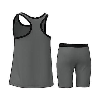  Essenclo Girls Tank Tops and Shorts Summer Outfits, Athletic  Activewear Loose Fit Cute Girls' Fashion Clothing Sets Size 5-14 - E1103 -  Black Cream - 5-6: Clothing, Shoes & Jewelry