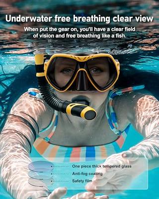 Swim Fins Travel Size Scuba Diving Flippers For Snorkel Set Adult S Pink  /transparent 