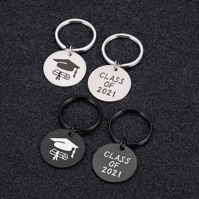  ILHSTY 12 PCS 2024 Graduation Gifts Keychain for Her Him  Student Graduate friends Kids, Grad Gifts Inspirational Keychain velvet  Pouch & Card for College High School Class of 2024 Senior 