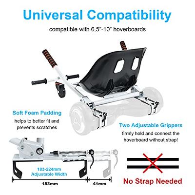 Hoverboard Go Kart Seat Attachment for Balancing Scooter Adjustable Kids  Adults