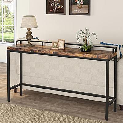 HOOBRO 70.9 Narrow Console Table Entryway Table Behind Couch