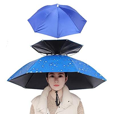 Nicedeal Anti-UV Head-Mounted Umbrella,Umbrella Hat Folding Head Umbrella  Sun Rain Caps Umbrella for Fishing Camping Gardening Single-Layer - Yahoo  Shopping