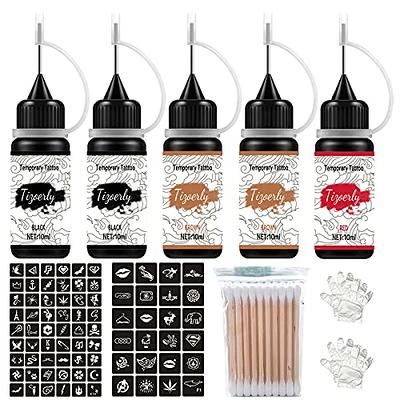 Solong Ink Temporary Tattoo Set with 8 Colors and 84 Patterns - Solong  Tattoo Supply