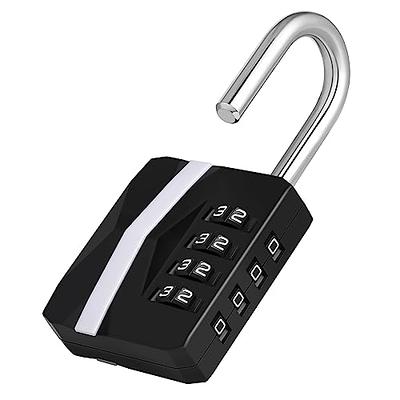 ZHEGE Locker Lock, 4 Digit Combination Lock for Locker, [2023 New Version]  Combo Lock with DIY Name Tags for Gym, School, Work Lockers, Weatherproof  Number Padlock for Outdoor Gates, Fence (Black) - Yahoo Shopping