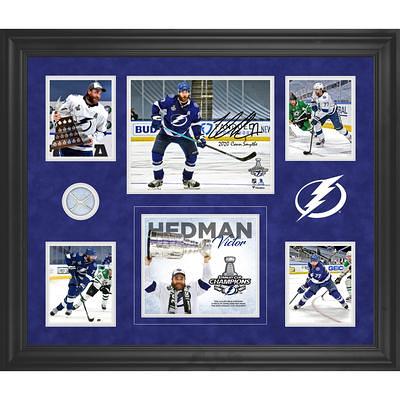 Victor Hedman Tampa Bay Lightning Autographed Blue Adidas Authentic Jersey  with 2020 Stanley Cup Final Patch