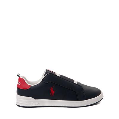 Heritage Court II Slip-On Sneaker by Polo Ralph Lauren - Big Kid - Navy /  Red - Yahoo Shopping