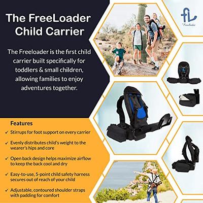 Piggyback Rider Toddler Carrier Backpack - Scout Standing Child Carrier  Backpack for Events & Travel - Complete Parent & Child Set with Secure  Safety