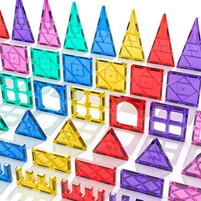 Compatible Magnetic Tiles 102 Pcs Building Blocks STEM Toys for 3+ Year Old  Boys and Girls