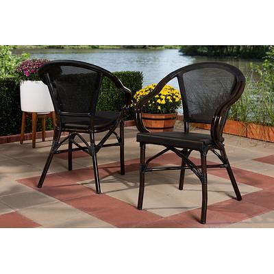 French PU Leather Black Dining Chair, Set of 2 - Yahoo Shopping