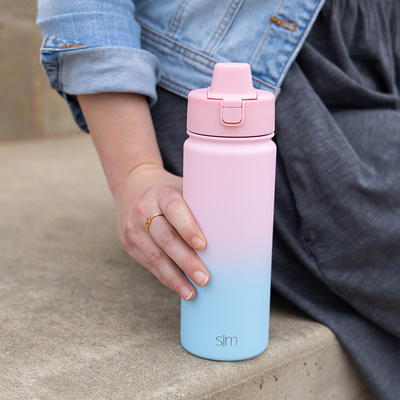 Simple Modern 18 fl oz Insulated Stainless Steel Summit Water Bottle with  Silicone Straw Lid