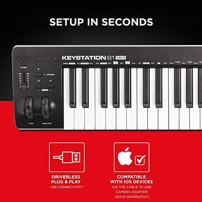 Keystation 61 MIDI Keyboard Controller Beat Maker Bundle with 61