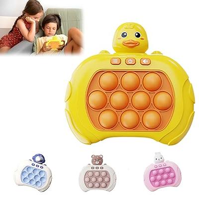 Pop It Game Light Up Fidget Toy, Quick Push Game Console, Whack a Mole Game,  Decompression Breakthrough Puzzle Pop Game Machine, Multiple Game Modes Toy  for 3+ Years (Bear) 