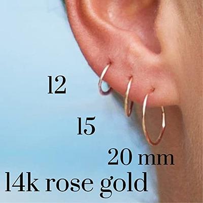 Tiny Gold Hoop Earrings