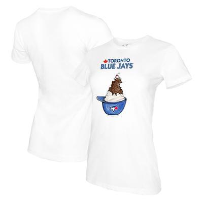 Women's Tiny Turnip White Toronto Blue Jays Sundae Helmet T-Shirt - Yahoo  Shopping