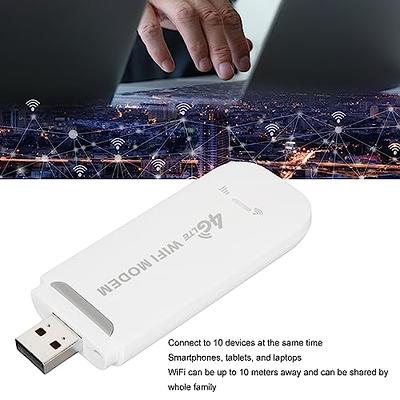 WiFi Modem Dongle, 4G LTE TDD FDD GSM USB WiFi Adapter Wireless Hotspot  Router USB Network Modem with SIM Card Slot for Phone Tablet Computer Laptop