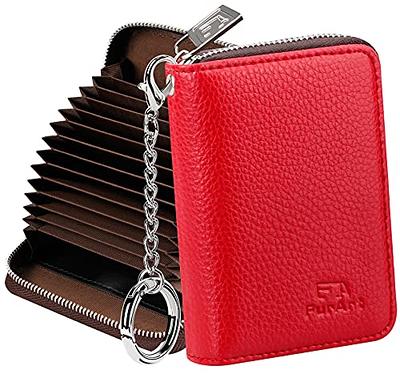  imeetu RFID Credit Card Holder Wallet with Keychain