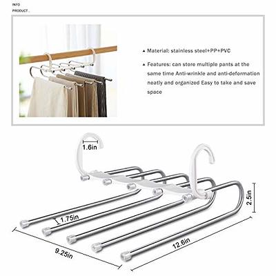  Koobay Shorts Hangers 20 Pack Jeans Hangers for Closet