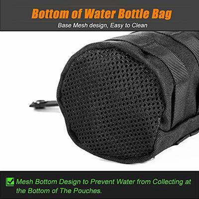 ZXXSFM Molle Water Bottle Holder for Backpack,Molle Pouch,Water Bottle  Carrier,Tactical Water Bottle Pouch,Tactical Molle Water Bottle Pouch  Attaches