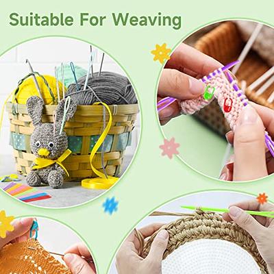 40pcs Plastic Large Eye Sewing Needles Safety Weaving Tools for Kids  Crochet Darning Sewing Handmade Crafts (Blunt Needl 