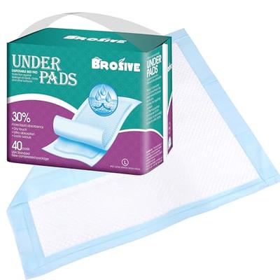 Healthline Blue Chucks Pads, Chux Disposable Underpads 23 inchx36 inch, Waterproof Mattress Protector Absorbent Bed Pads for Adults, Elderly, Children