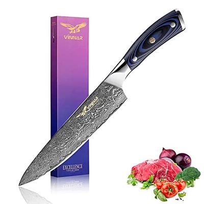 PAUDIN Damascus Chef Knife, 8 Inch Kitchen Knife, Japanese 67-layer VG-10  Stainless Steel Sharp Knife, Professional Chefs Knife with Ergonomic G10  Handle, for Home Kitchen and Restaurant - Yahoo Shopping