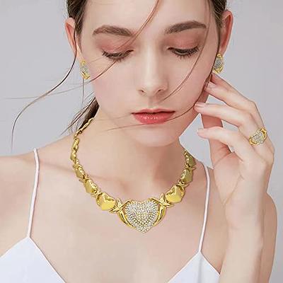 Buy I Jewels 18K Gold Plated Traditional Stylish Golden Leaf Work Necklace  With Earrings For Women & Girls (MC044) at Amazon.in