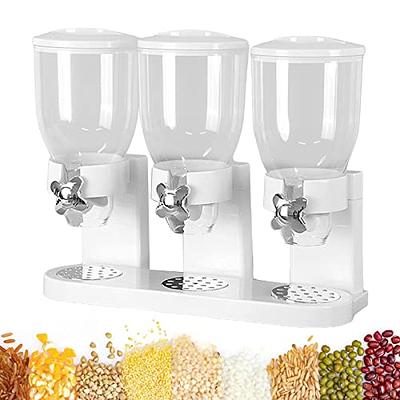 Osacoe Cereal Dispenser Countertop 2 Pack with Bowls Spoons Cutlery Box,5.5  QT Dry Food Dispenser Snack Organizer Containers Storage with Lids for