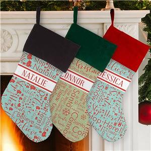 Wooden Names for Stocking Christmas Stockings Name Cutout 