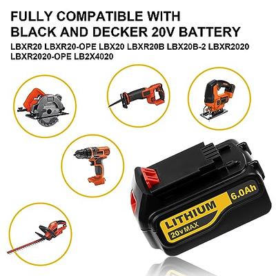 2.5Ah 40 Volt Max Replacement Black and Decker 40V Lithium Battery LBX2040  LBXR36 LBXR2036 LST540 LBX1540 LST136W + LCS40 Battery Charger for Black  Decker 40V MAX Battery Fast Charger 