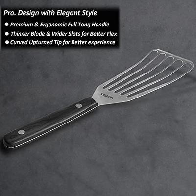 Stainless Steel Fish Turner Fish Spatula, Thin-Edged Design Kitchen Metal  Spatula with Heat Resistant Handle Ideal for Turning Flipping Frying  Grilling, Large Small 