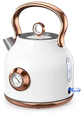 Hazel Quinn Retro Electric Kettle - 1.7 Liters / 57.5 Ounces Tea