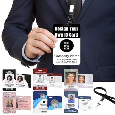 Custom Id Badge with Name Picture, Personalized Employee Photo ID