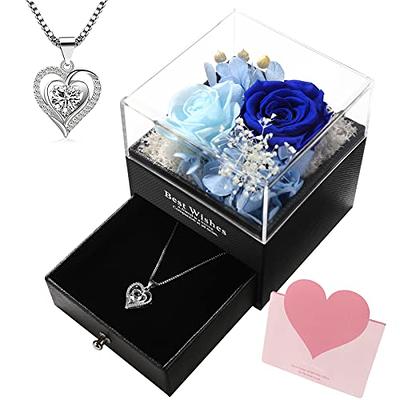 Christmas Gifts for Women Preserved Rose Gifts for Woma,Preserved Real Rose  with Necklace,Rose Flower Gifts for Girlfriend,Christmas Anniversary  Birthday Gifts for Mom Valentines Decorations Romantic Love Gifts for  Wife（Blue) - Yahoo Shopping