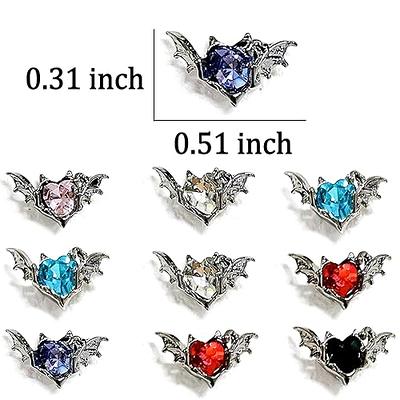 JERCLITY 30 Pieces 3D Luxury Alloy Gold Nail Charms Flat Back Red Nail  Rhinestones Gems Jewels Crystal Diamonds for Nails Nail Pearls Diamonds for  3D Nails Art Decoration Accessories Alloy Nail Charms-02