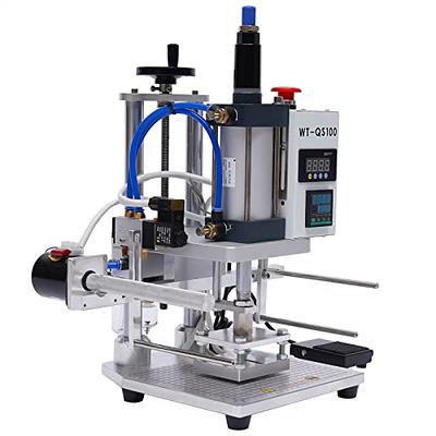 Pneumatic Hot Foil Stamping Machine 110V 500W Leather PVC Press Digital Hot  Foil Stamping Machine for PVC PU Card Leather Wood Embossing