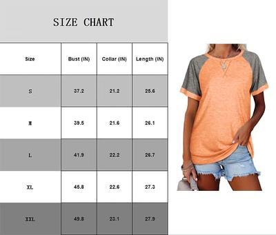 Chama Womens Plus Size Basic Tunic Blouses Striped Raglan Tee Shirts Short  Sleeve Summer Tops