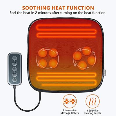 Shiatsu Foot Massager Machine with Heat, 2-in-1 Heated Foot Warmer